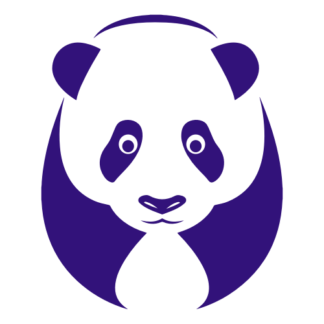 Big Panda Decal (Purple)